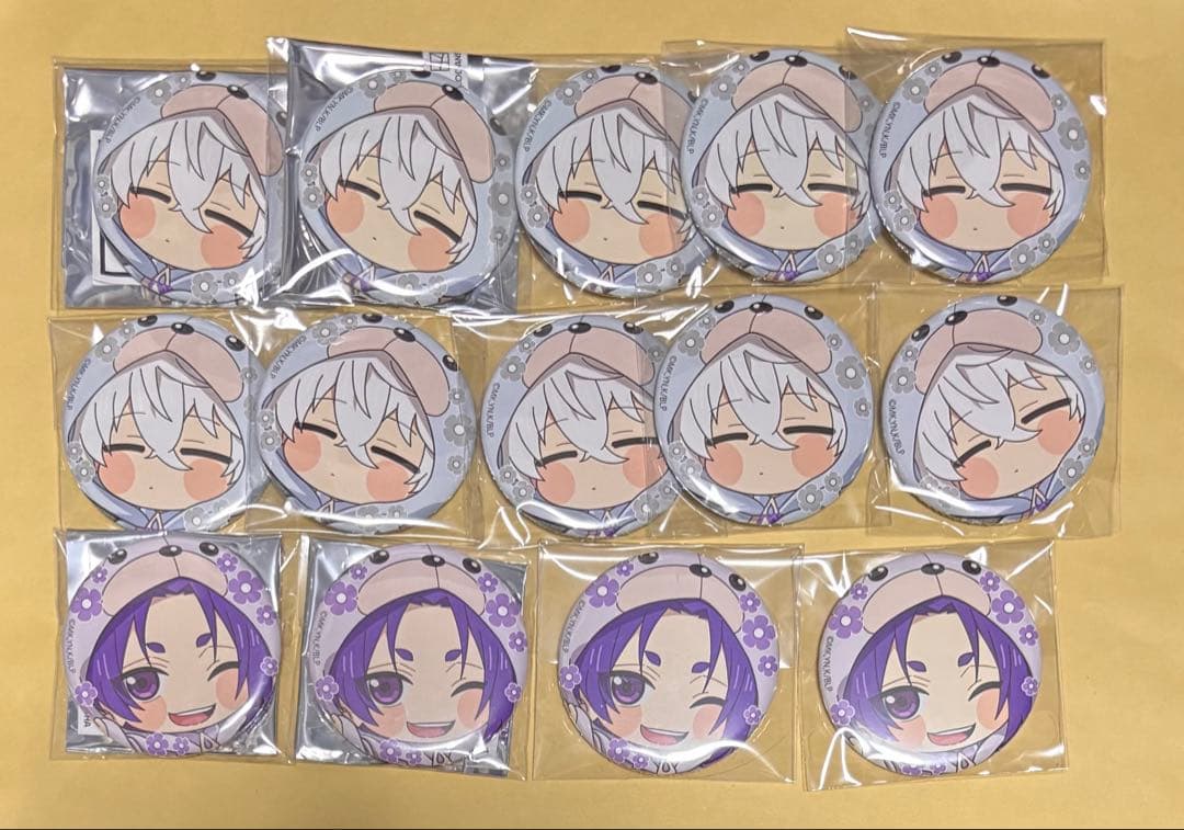 ブルーロック 凪誠士郎 御影玲王 フラワーベア 缶バッジ