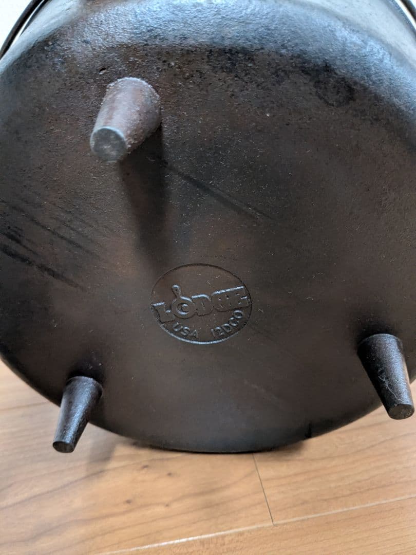 【希少モデル】　LODGE　12インチDEEP　ダッチオーブン　キャンプオーヴン