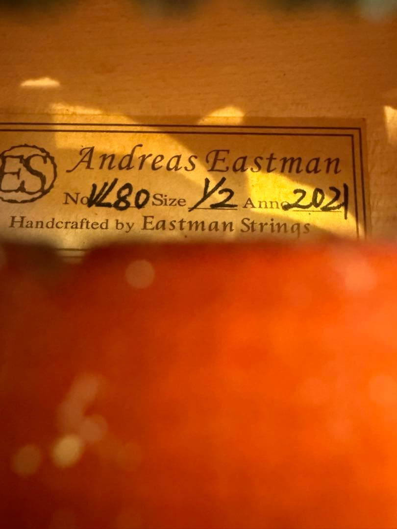 Andreas Eastman 1/2サイズバイオリン 680 イーストマン