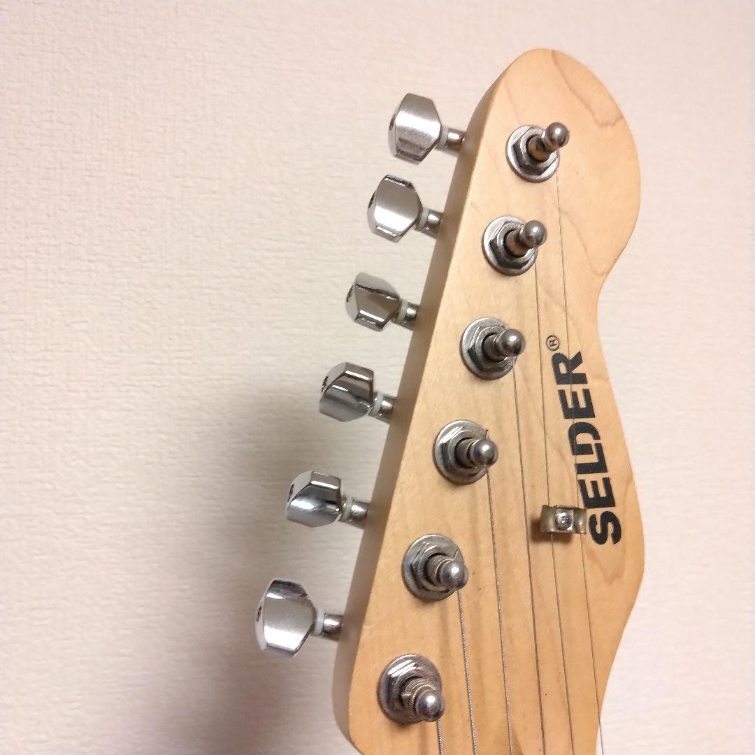 SELDER ブラック エレキギター ストラトキャスタータイプ