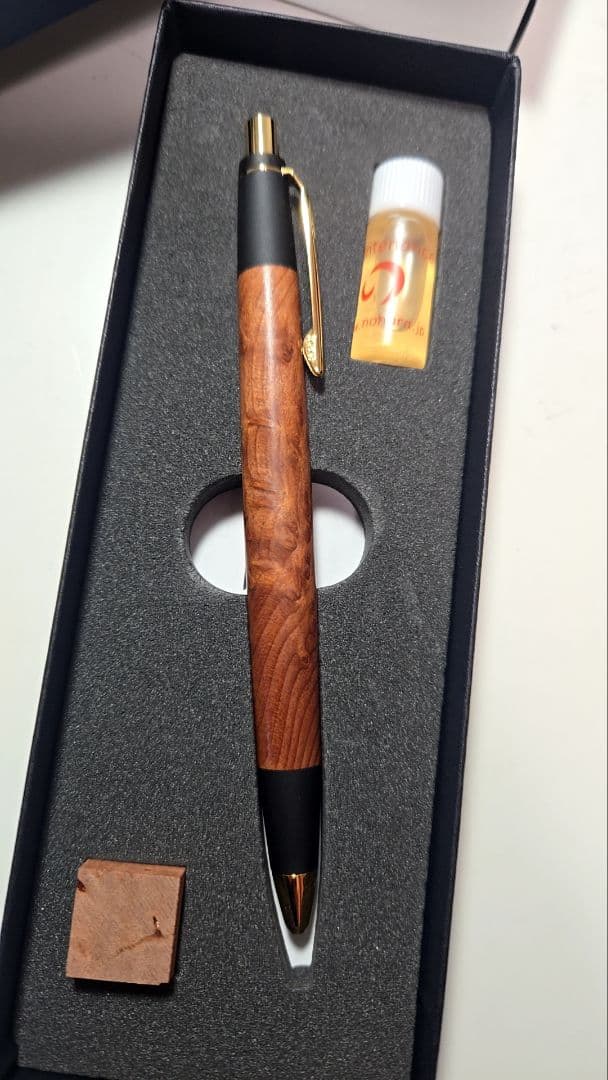 野原工芸 セコイア瘤 レッドウッド瘤 バーズアイ 山杢 固定式口金 付属