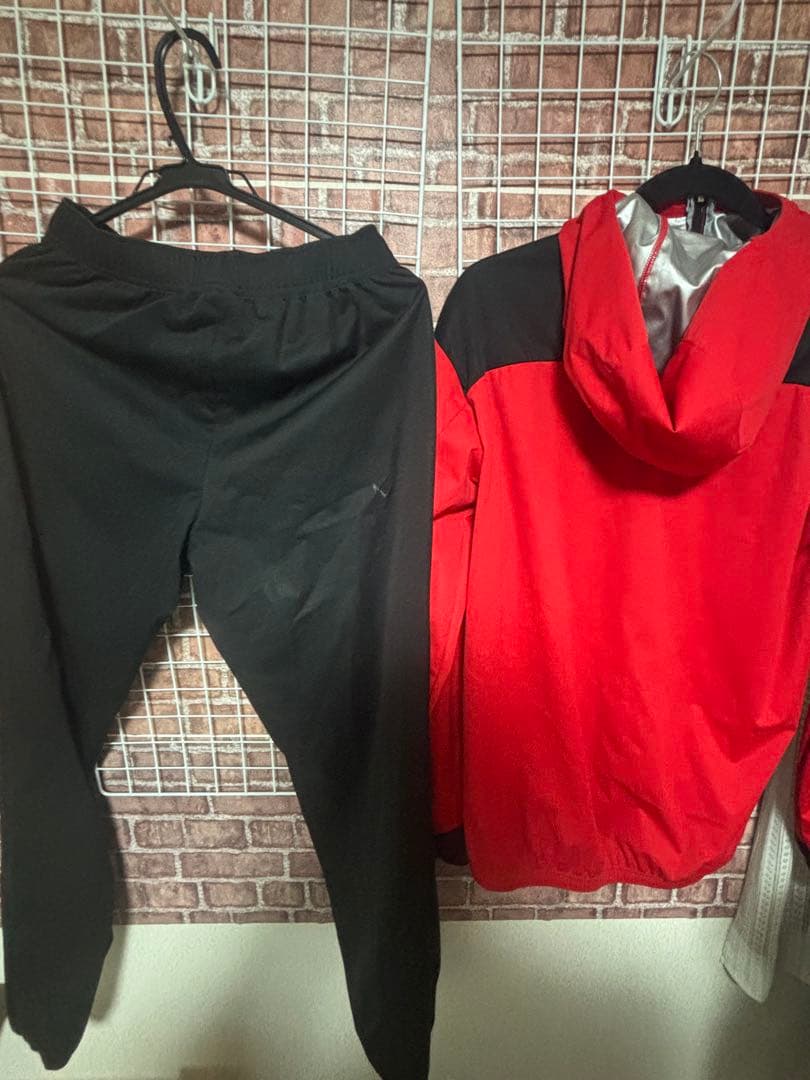 Mizuno ジャージ上下セット レッド/ブラック