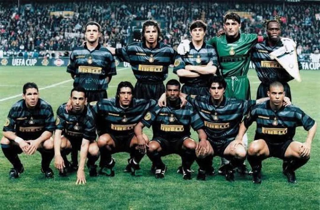 希少97/98 インテル•ミラノ サードユニフォーム ロナウド XLサイズ