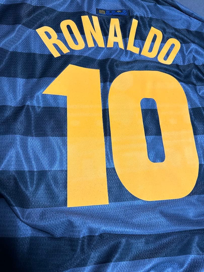 希少97/98 インテル•ミラノ サードユニフォーム ロナウド XLサイズ