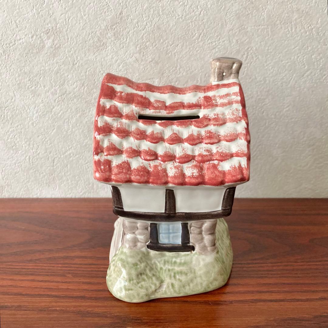 ゲーベル　貯金箱　コテージ型　陶器　置物　ドイツ　ヴィンテージ