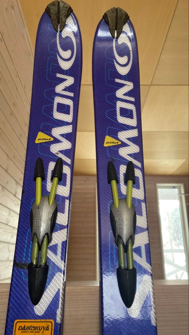 カービングスキー板大人男性160cmセット子供ジュニア SALOMONサロモン青