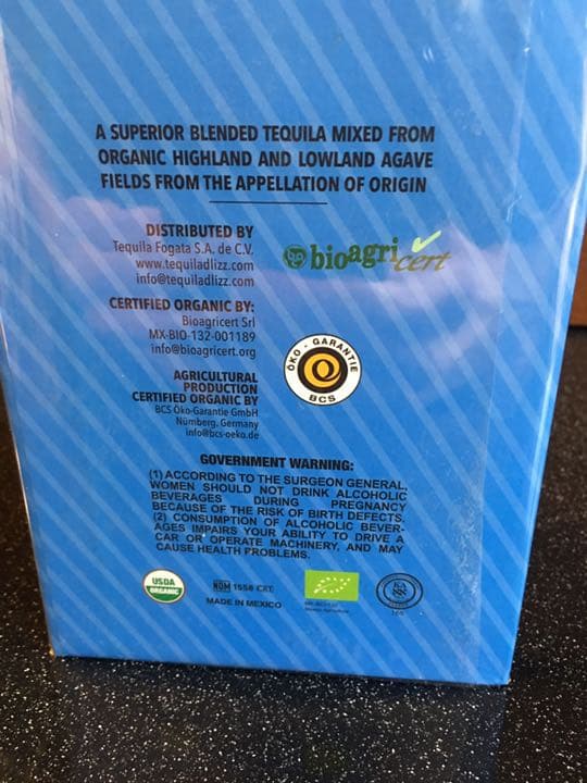 プレミアム オーガニック テキーラ デリーズ D'LIZZ 新品 箱付