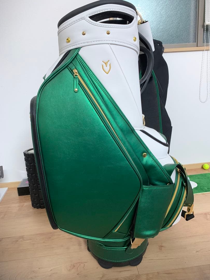 VESSEL ゴルフバッグ グリーン/ホワイト