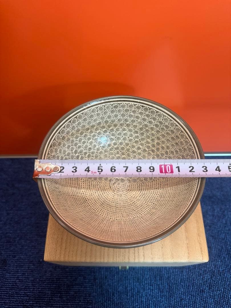 1874 高麗焼　黄章洙作　花三鳥暦手文　茶碗　時代物