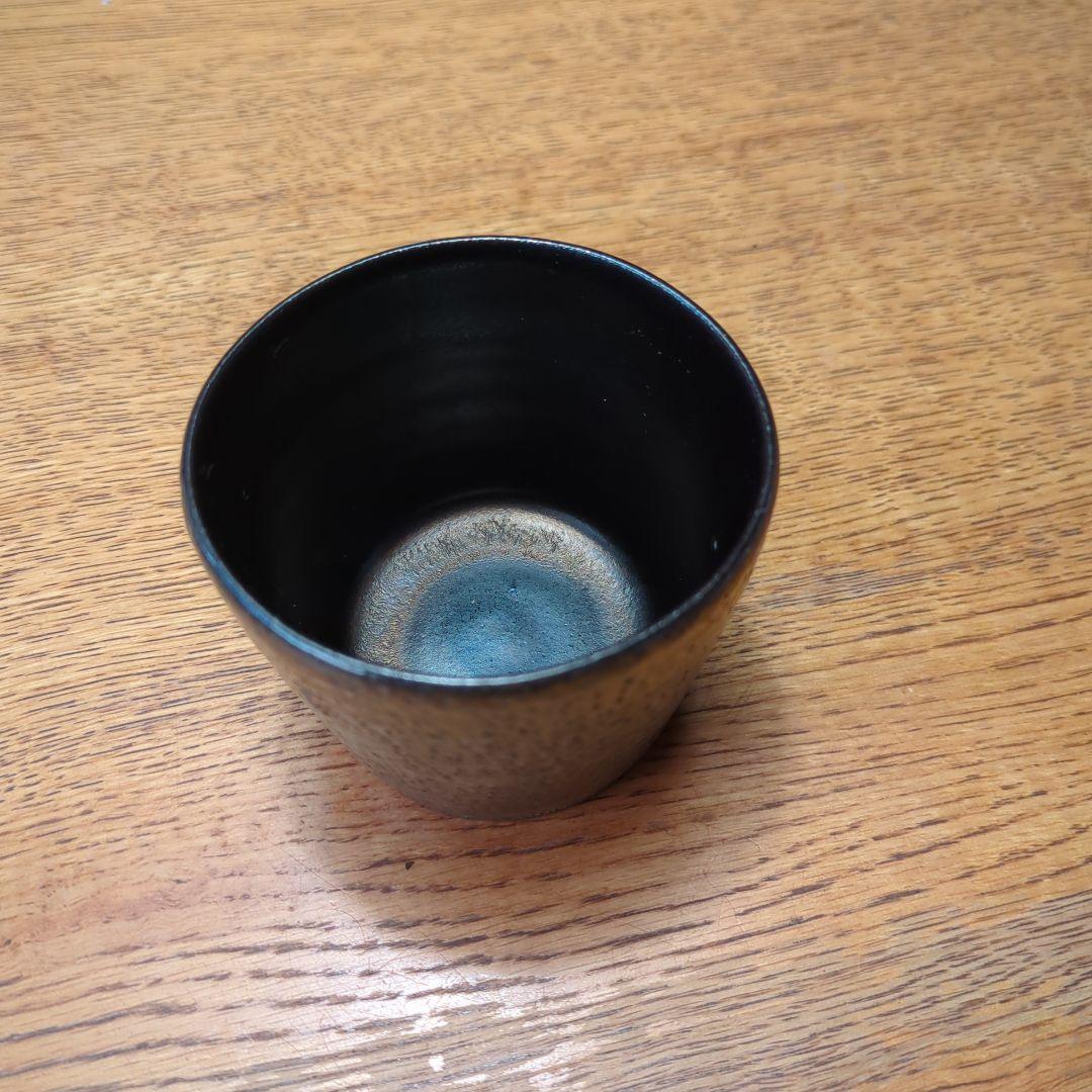 内田鋼一　プラチナ釉　ぐい呑み　そば猪口