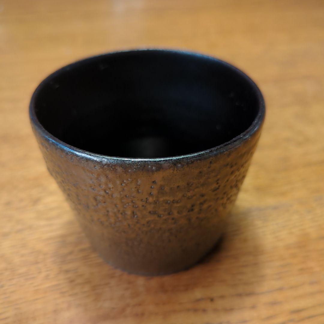 内田鋼一　プラチナ釉　ぐい呑み　そば猪口