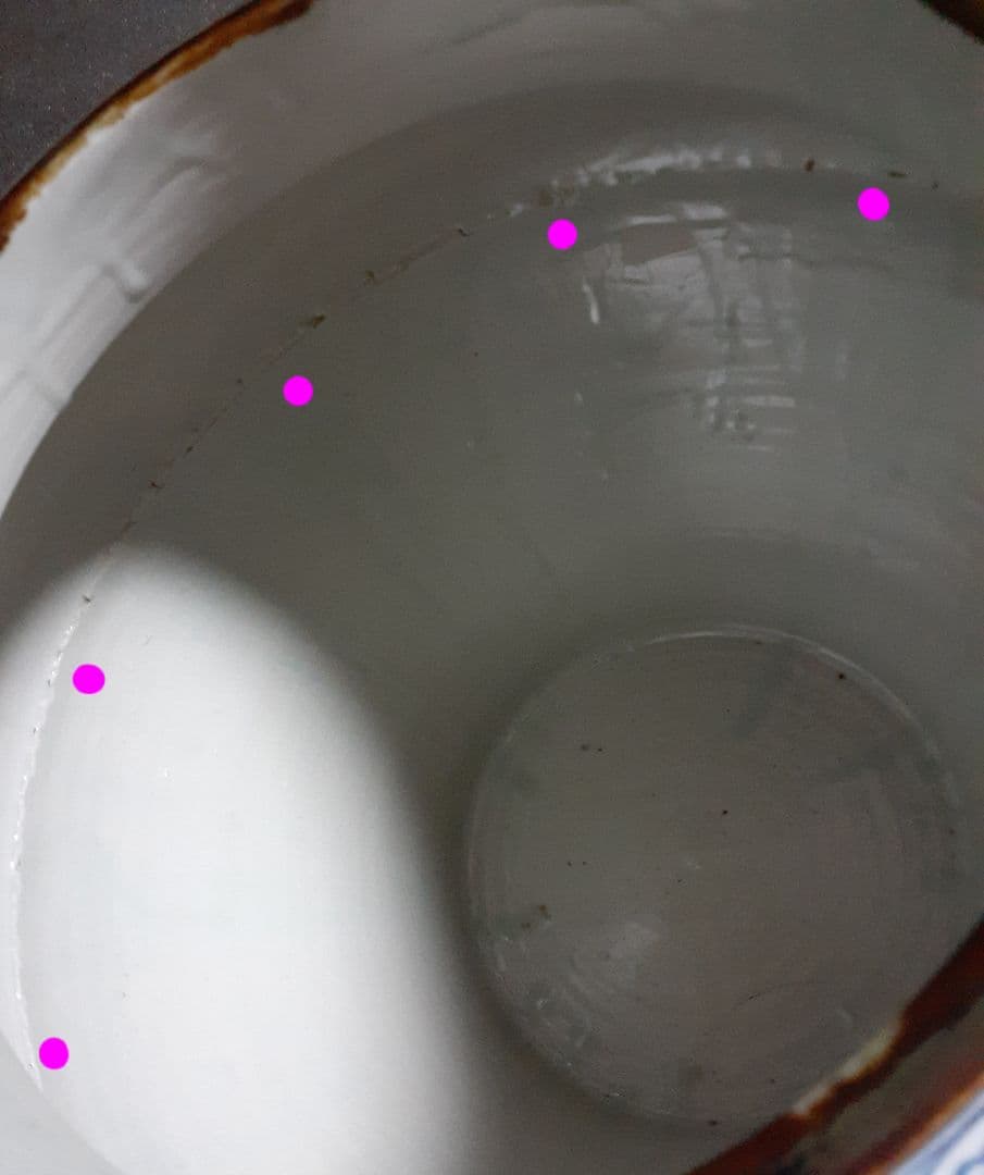 中国美術　中国陶磁器　青華染付　元染付明朝染付　雲龍に牡丹図　酒会壺　大壺　古玩