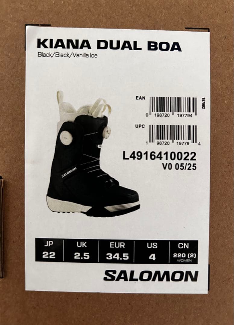★SALOMON★Kiana Dual Boa ブーツ 22cm