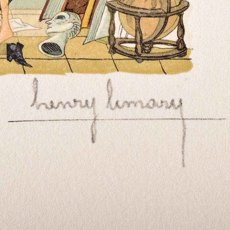 フランス　ヘンリー・リマリー　版画　114/600　5枚セット　V　R8330