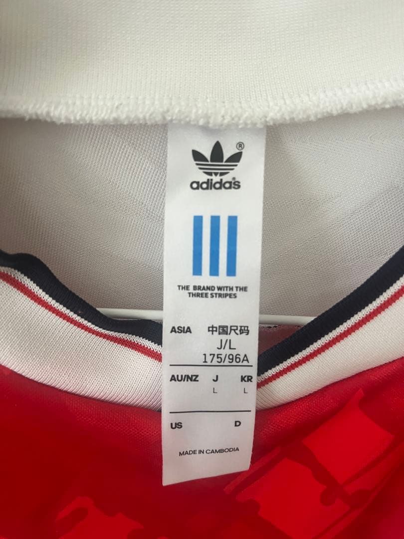 希少！アーセナル adidas 復刻版ホームユニフォーム Lサイズ