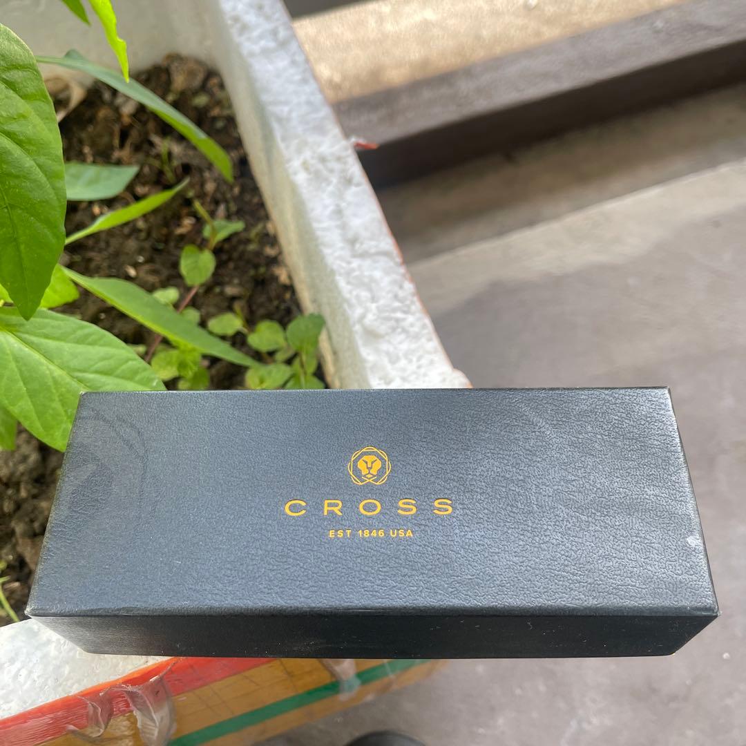 CROSS ボールペン 青 メタル製