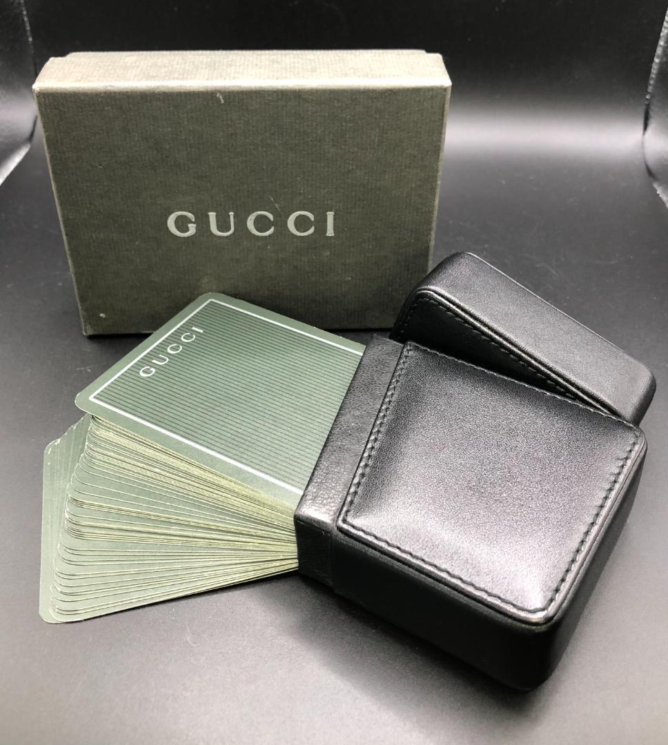 【MALM-14】◆グッチ◆レザーケース付きトランプ◆