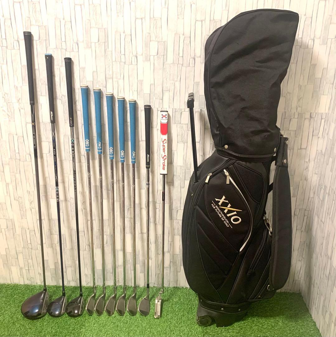 希少キャスター付ゼクシオバッグ XXIO10～ 高級パター付 メンズゴルフセット