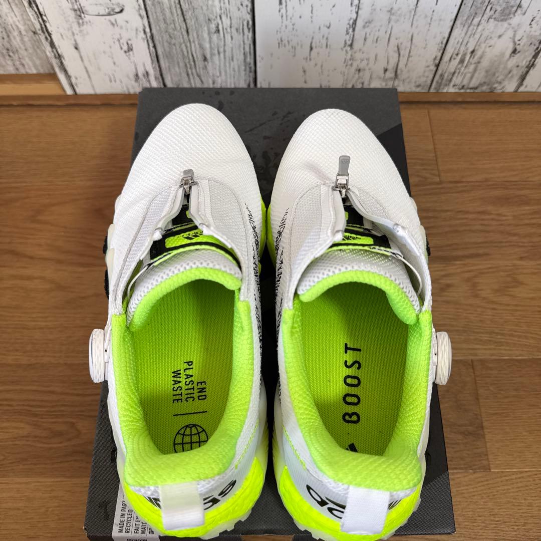 ゆ*い様 adidas ゴルフシューズ BOAホワイト/イエロー