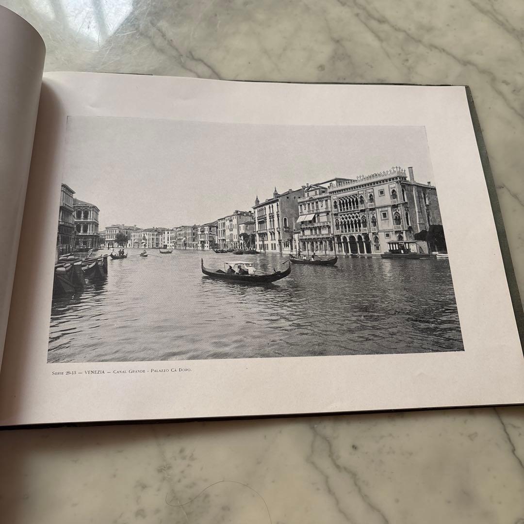 イタリア　アンティーク　ヴィンテージ　フォトアルバム　写真集　ヴェネツィア