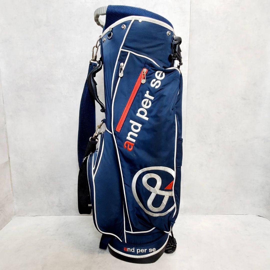 and per se アンパスィ スタンド キャディバッグ ネイビー フード無し