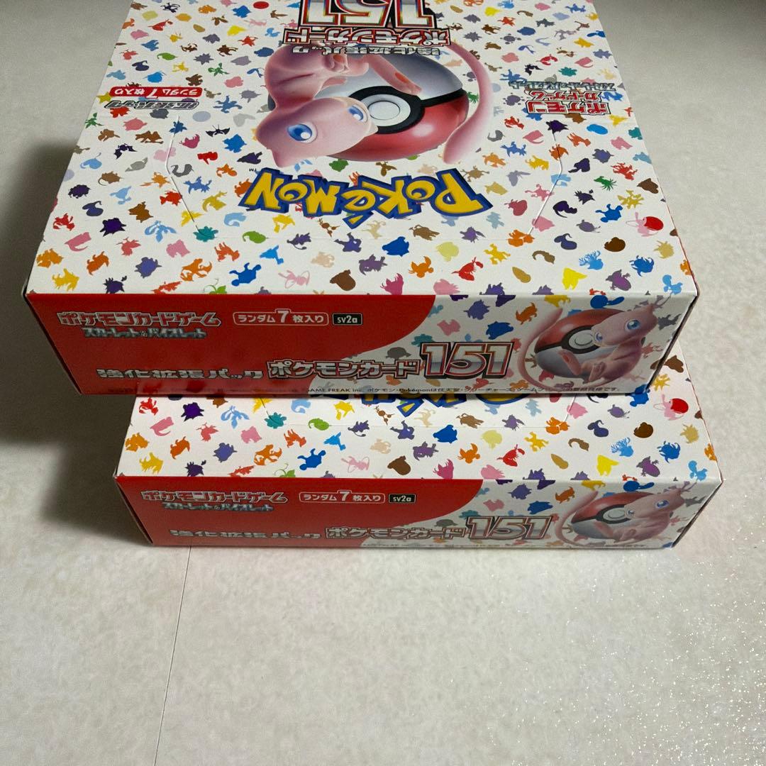 151BOX シュリンクなし ペリペリあり ポケモンカード 新品未開封