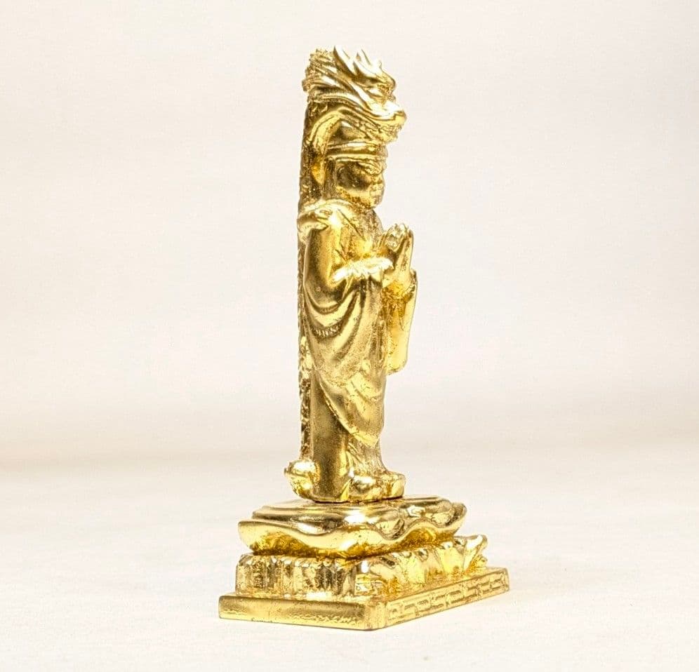 【さらに値下げ・新品】 八大龍王　総金箔仕上げ　高さ約9.8cm　八王　八大竜王