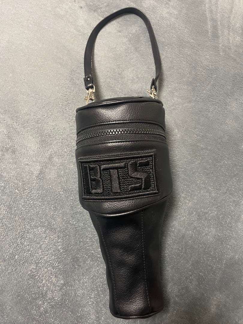 【BTS】 ロゴ刺繍 ブラック アミボム　ペンライト　特注　非売品