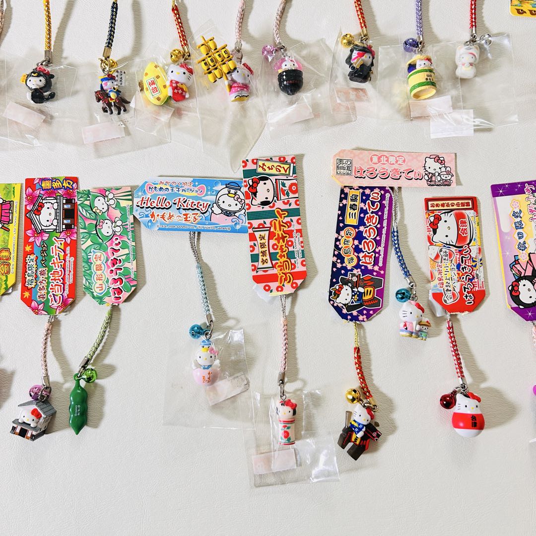 【サンリオ】ご当地限定ハローキティ ストラップ まとめ売り 根付け 状態様々