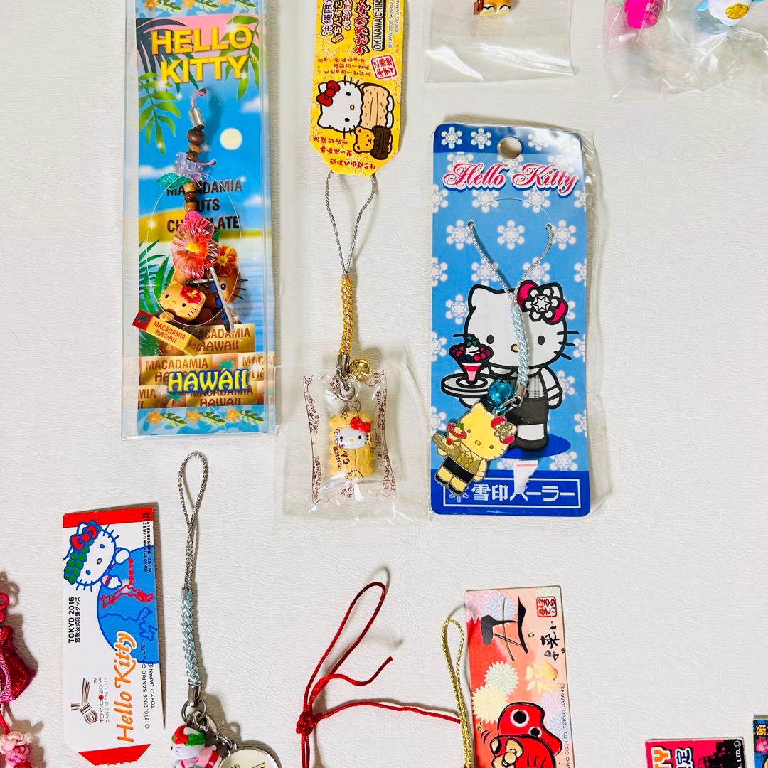 【サンリオ】ご当地限定ハローキティ ストラップ まとめ売り 根付け 状態様々