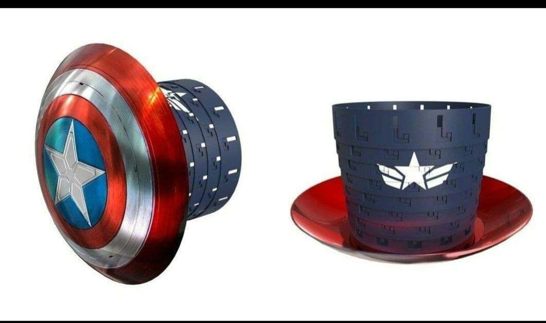 レア　限定キャプテン・アメリカ ポップコーンバケツ　マーベルポップコーンバケット