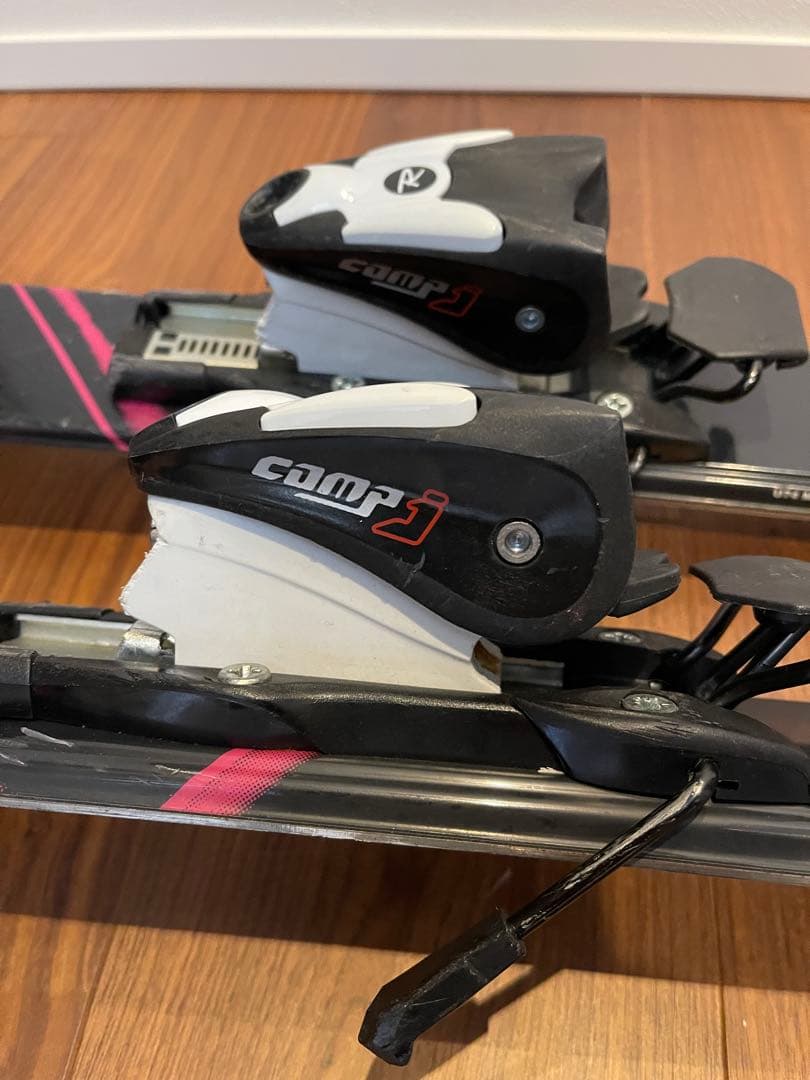 NISHIZAWA 子供用スキー板 120㎝　ストックセット ブラック ピンク