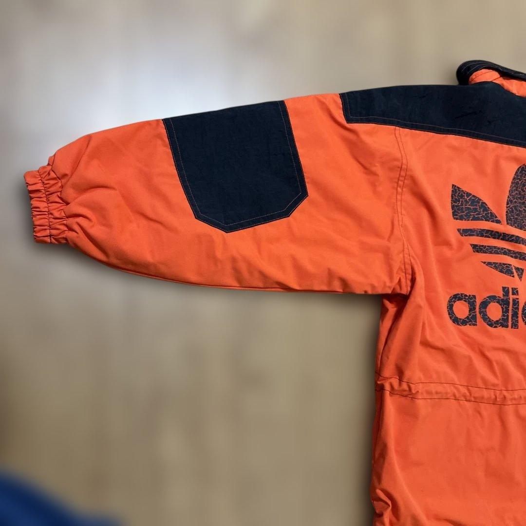 超希少‼︎美品‼︎adidasスノーウェア オレンジ✖️ブラック サイズＯデサント