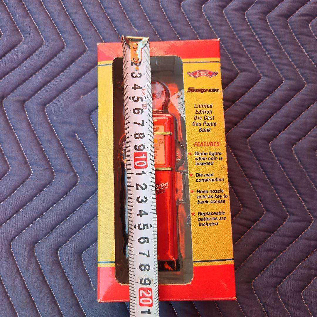 スナップオン ガスポンプ バンク 貯金箱 ジオラマ ミニチュア 1/12 RED