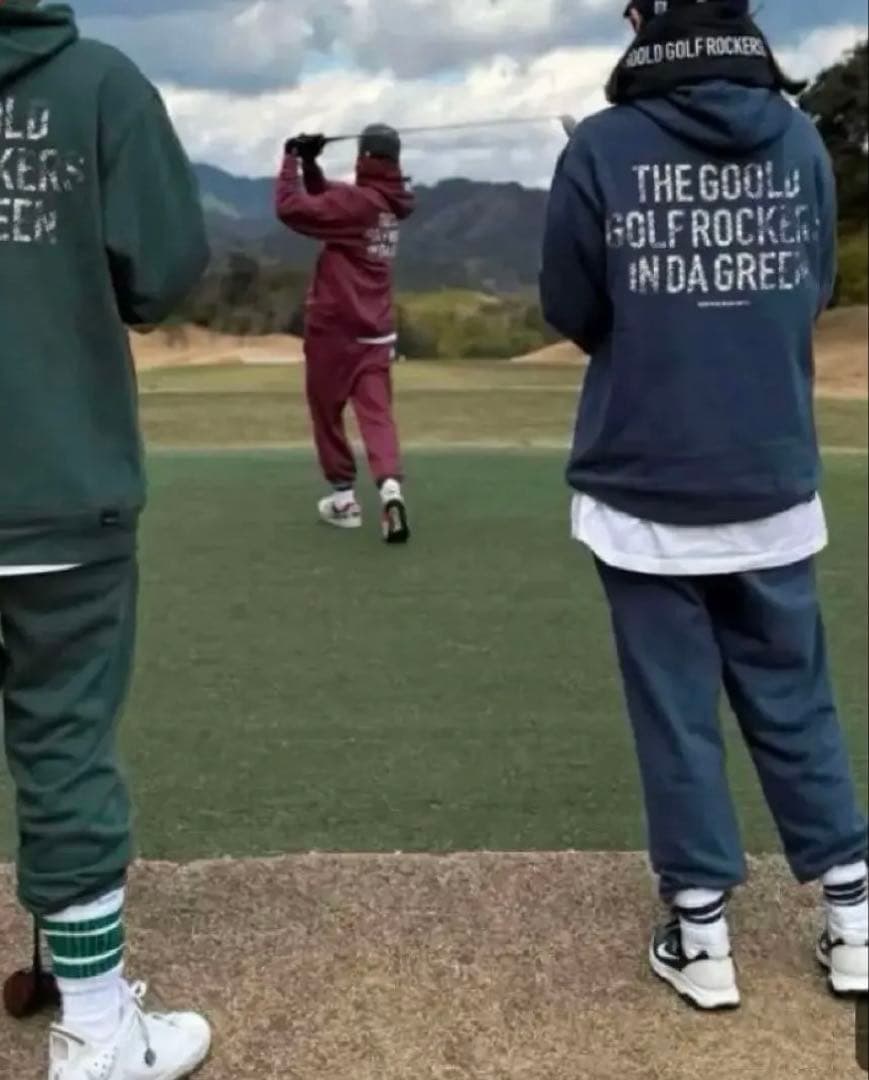 希少‼️goold golf rockers スネークフーディー セットアップ 緑