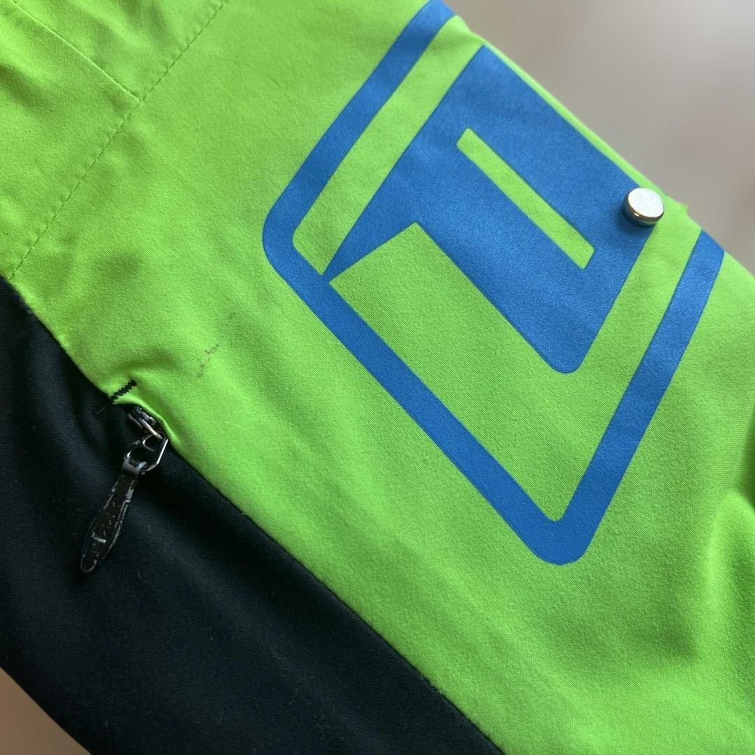 2017-2018 ONYONE スキーウェア 上下セット　ブラック/グリーン