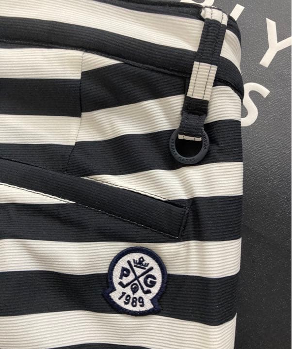 新品 パーリーゲイツ ナイロンタスランストレッチグ中綿パンツ(7)サイズ3L/紺