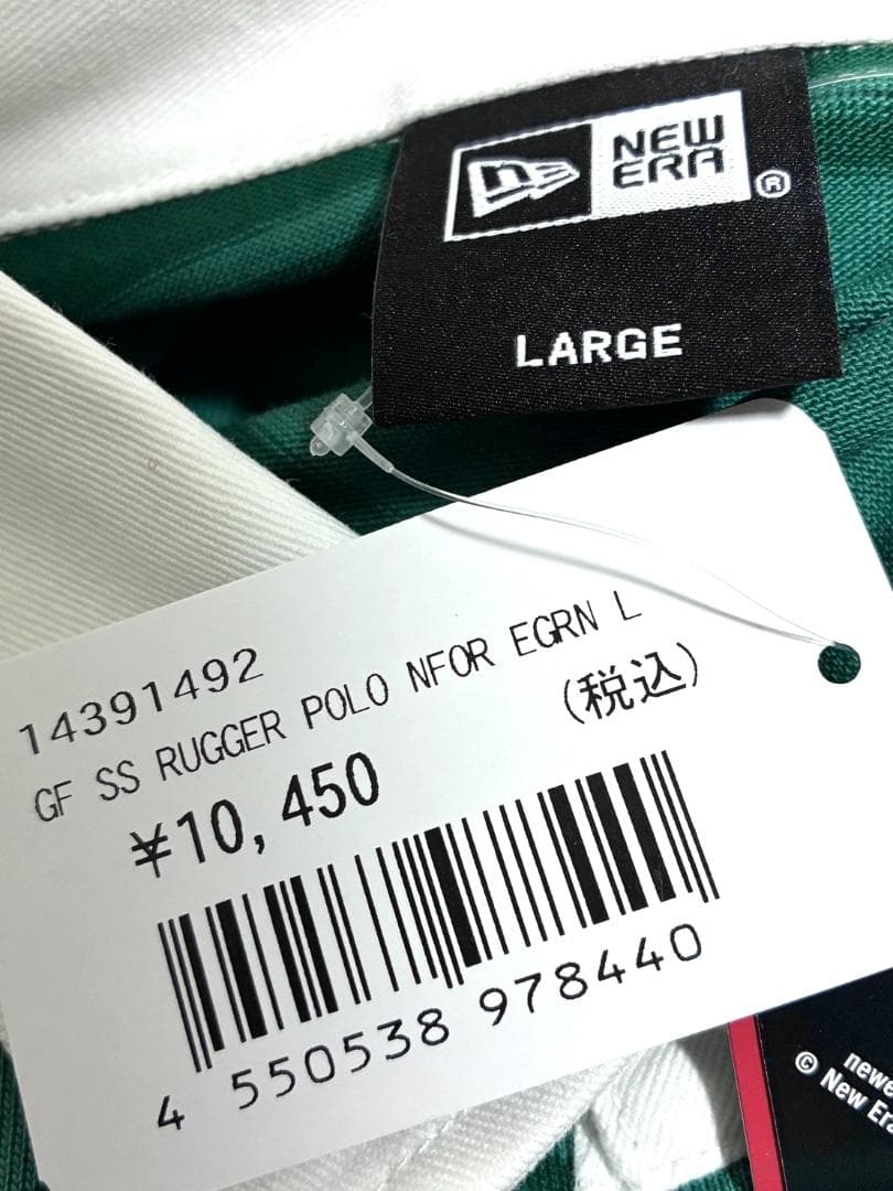 【早い者勝ち✨】新品 ニューエラゴルフ メンズ 半袖 ポロシャツ L ボーダー