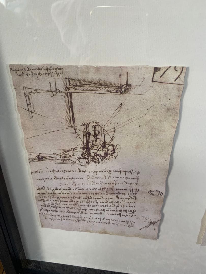 【希少・廃盤品】IKEA OLUNDA レオナルドダヴィンチ 壁掛けアート