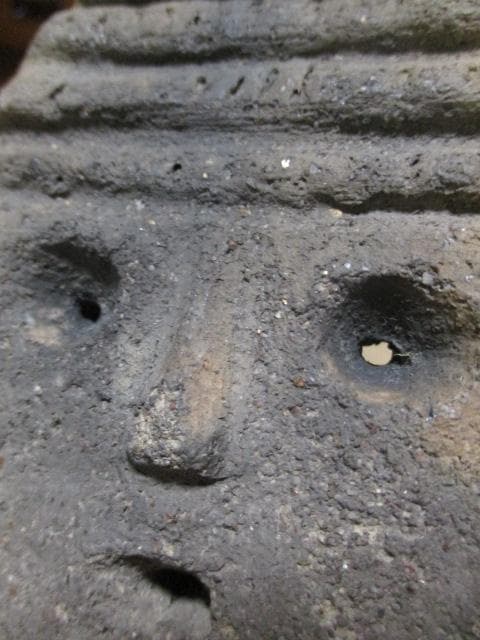 縄文土器　土面　貴重　箱付き　R99-1