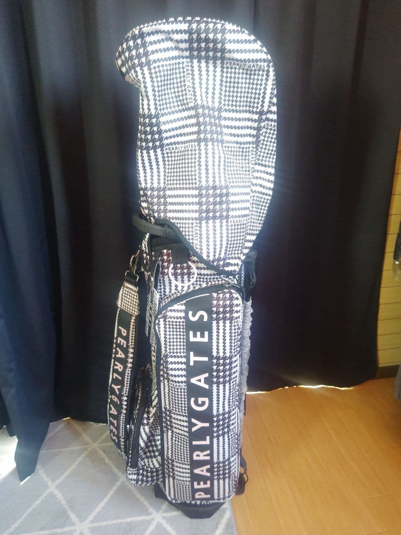 パーリーゲイツ　グレンチェック柄　キャディバッグ