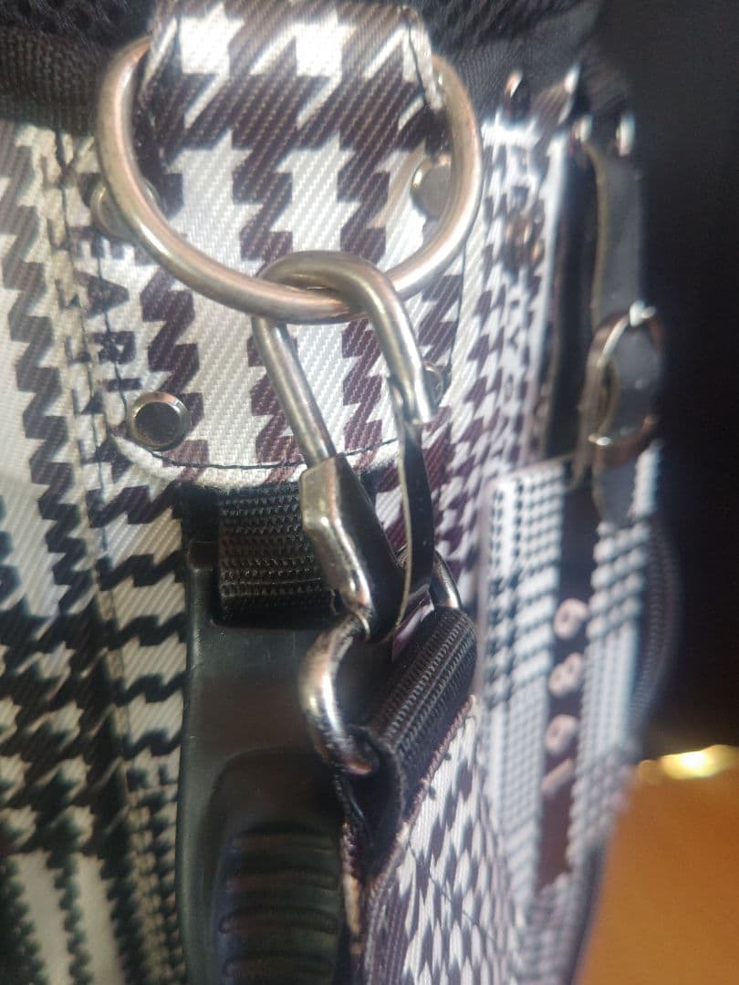 パーリーゲイツ　グレンチェック柄　キャディバッグ