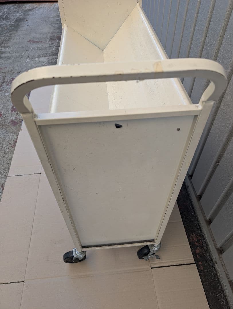 スチール製 ブックワゴン(ブックトラック)　スチールラック　メタルラック