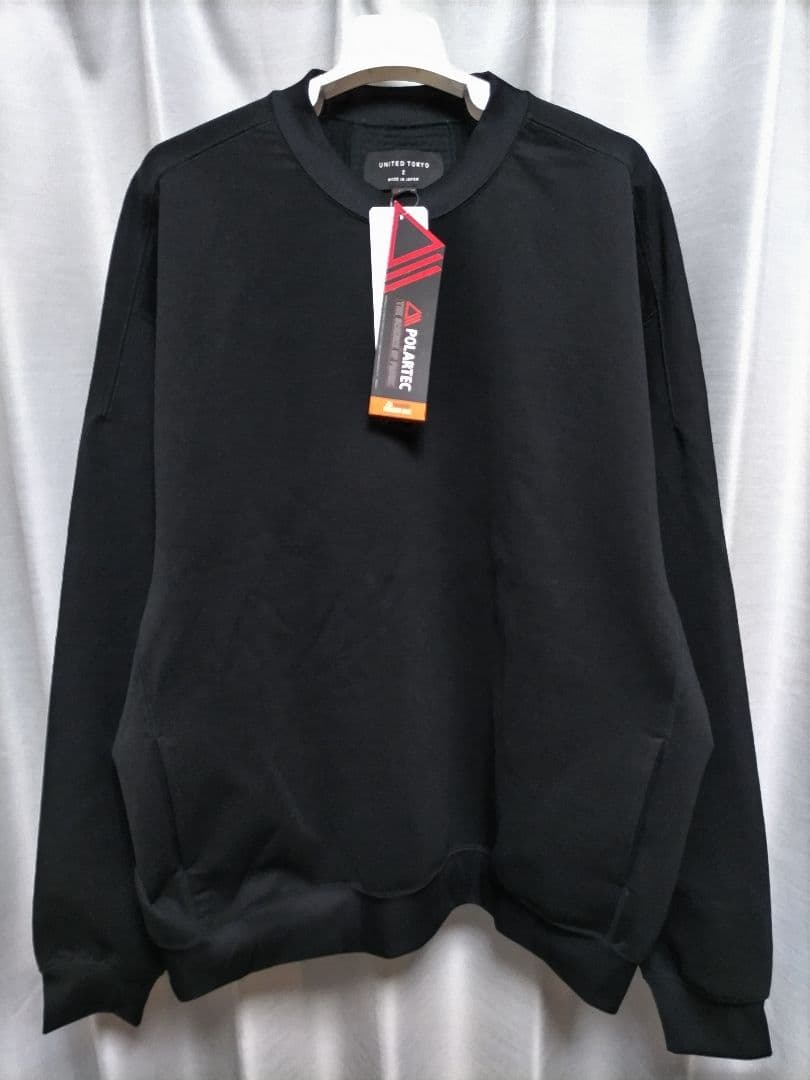 ユナイテッドトウキョウ　ポーラテック　パワーエア スウェット　黒　トレーナー