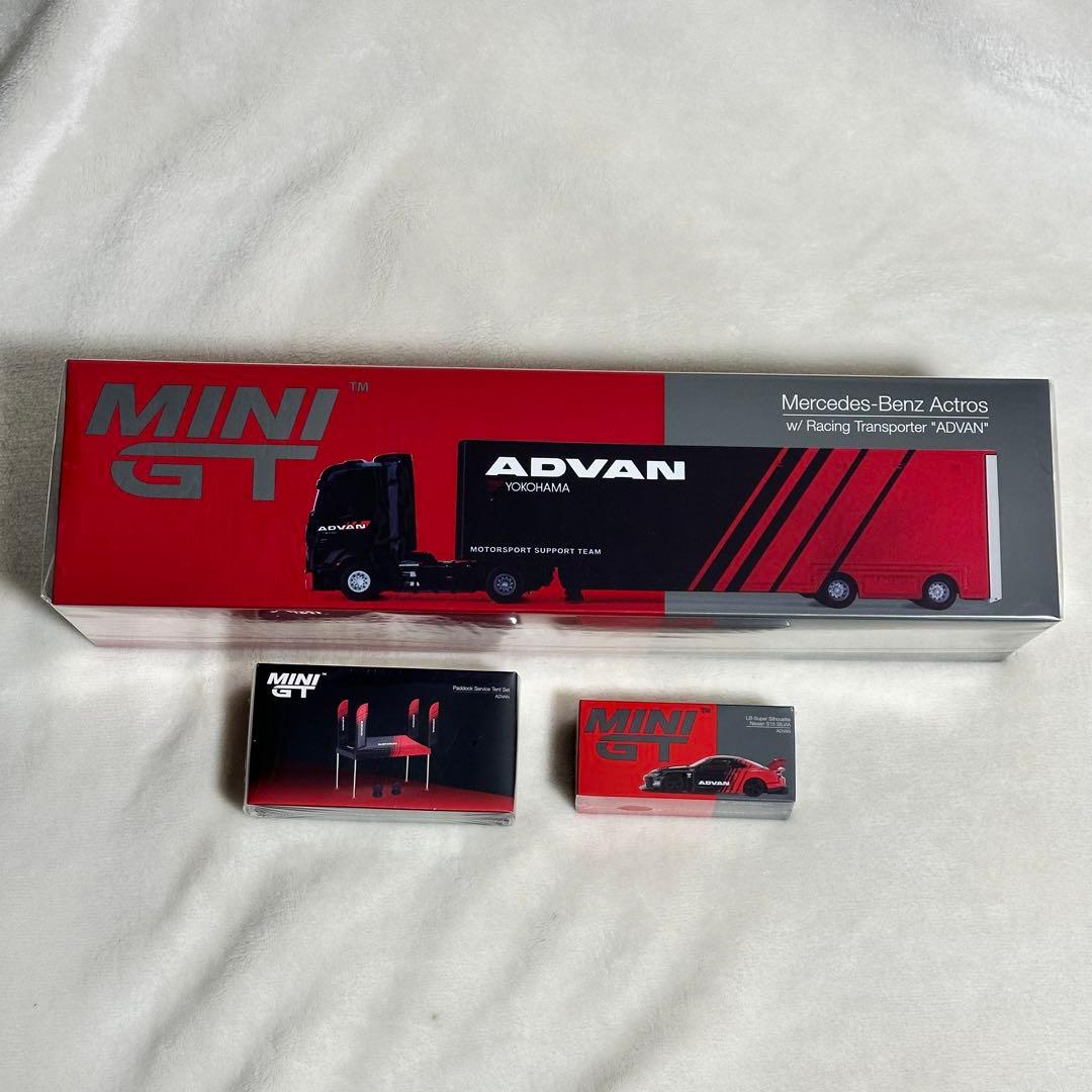 MINI GT1/64 メルセデスアクターズ S15 テント アドバン　セット