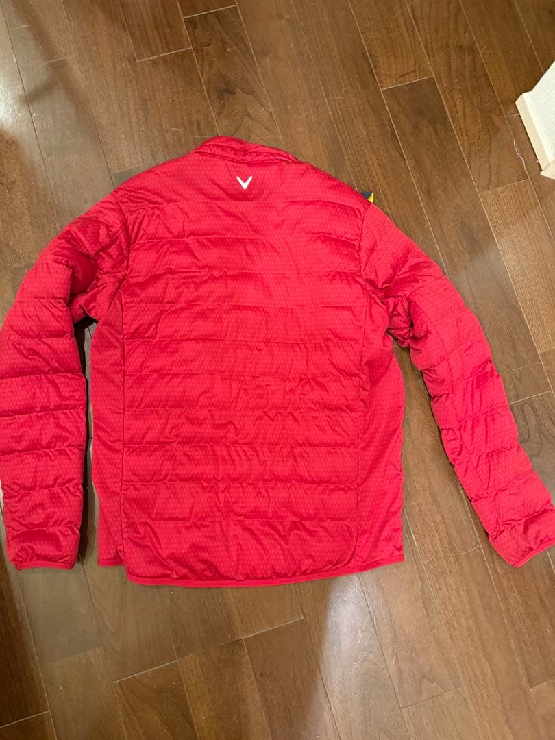 Callaway レッド キルティングジャケット