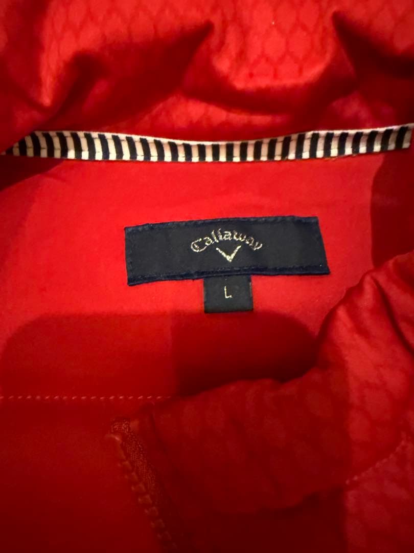 Callaway レッド キルティングジャケット