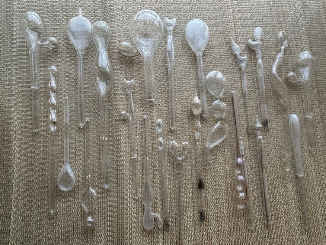 昭和レトロ ゴム風船型　吹きガラス ミッキー型　ネコ型　アヒル型　とろとろガラス