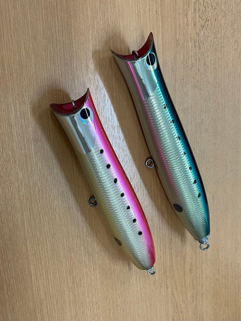 中山工房 トミポップ ウッドルアー2本セットマグロキャスティングなど