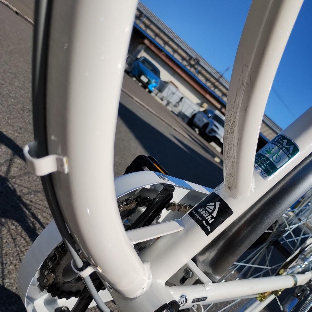 【美品】ママチャリ『引き渡し限定』あさひ パールホワイト 26インチ 変速なし